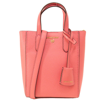 Michael Kors マイケルコース ロゴ 2WAY ハンドバッグ レザー レディース 中古