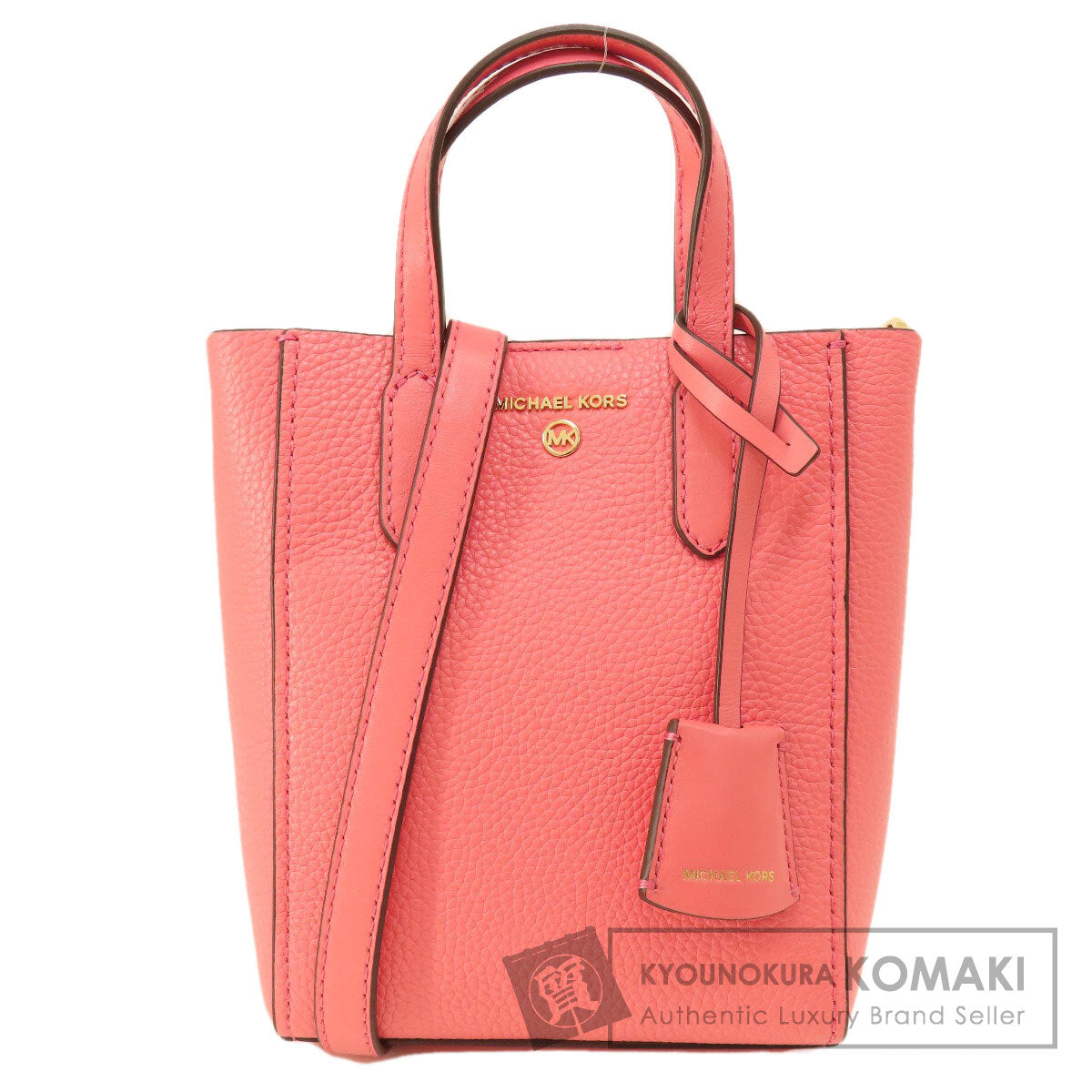 Michael Kors マイケルコース ロゴ 2WAY ハンドバッグ レザー レディース 中古