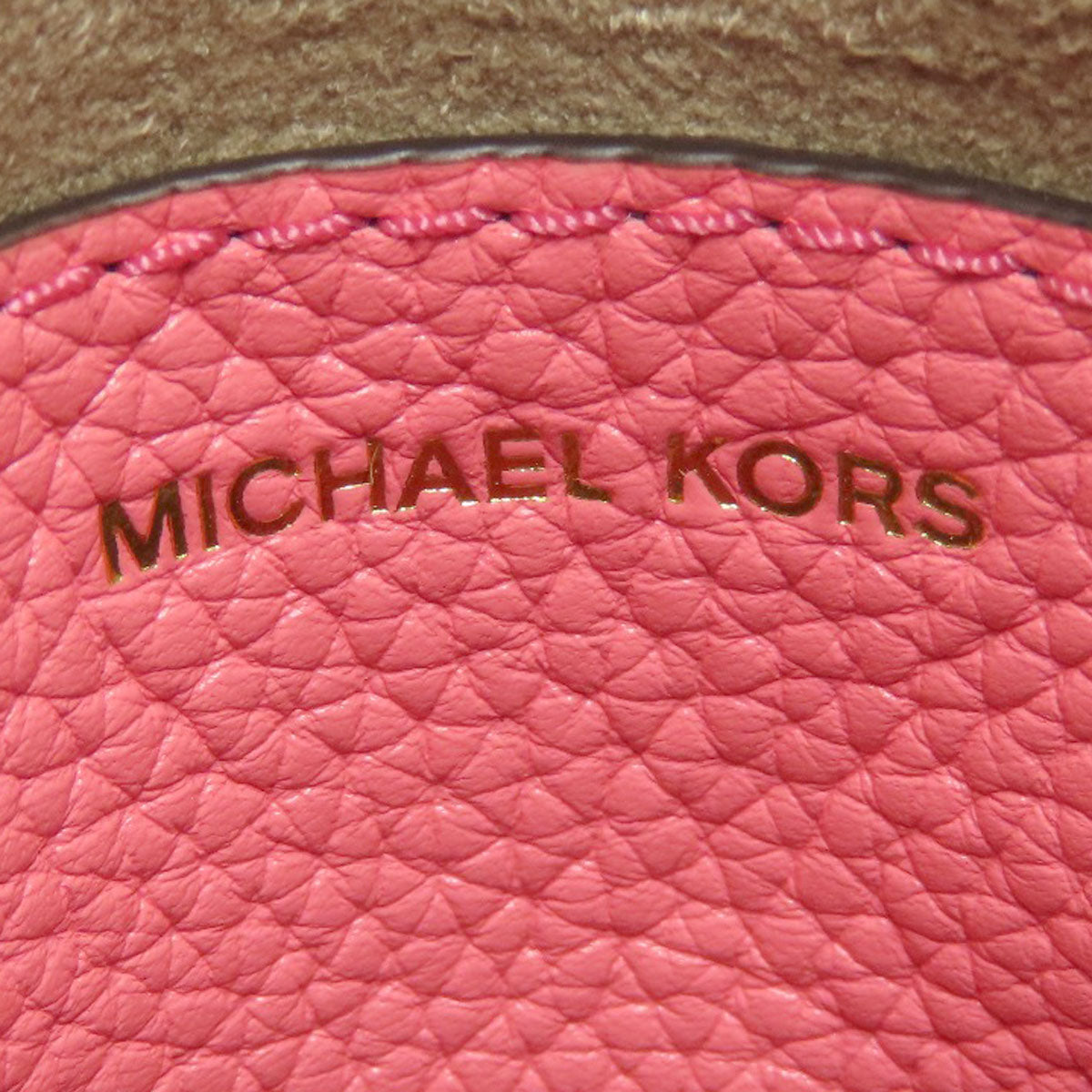 Michael Kors マイケルコース ロゴ 2WAY ハンドバッグ レザー レディース 中古
