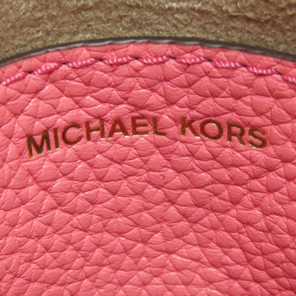 Michael Kors マイケルコース ロゴ 2WAY ハンドバッグ レザー レディース 中古