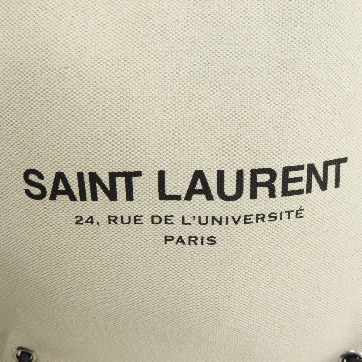 SAINT LAURENT サンローラン ユニバーシティ フラット 2WAY ショルダーバッグ キャンバス レディース 中古