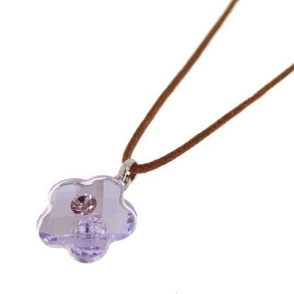 SWAROVSKI スワロフスキー フラワー ネックレス クリスタル レディース 中古