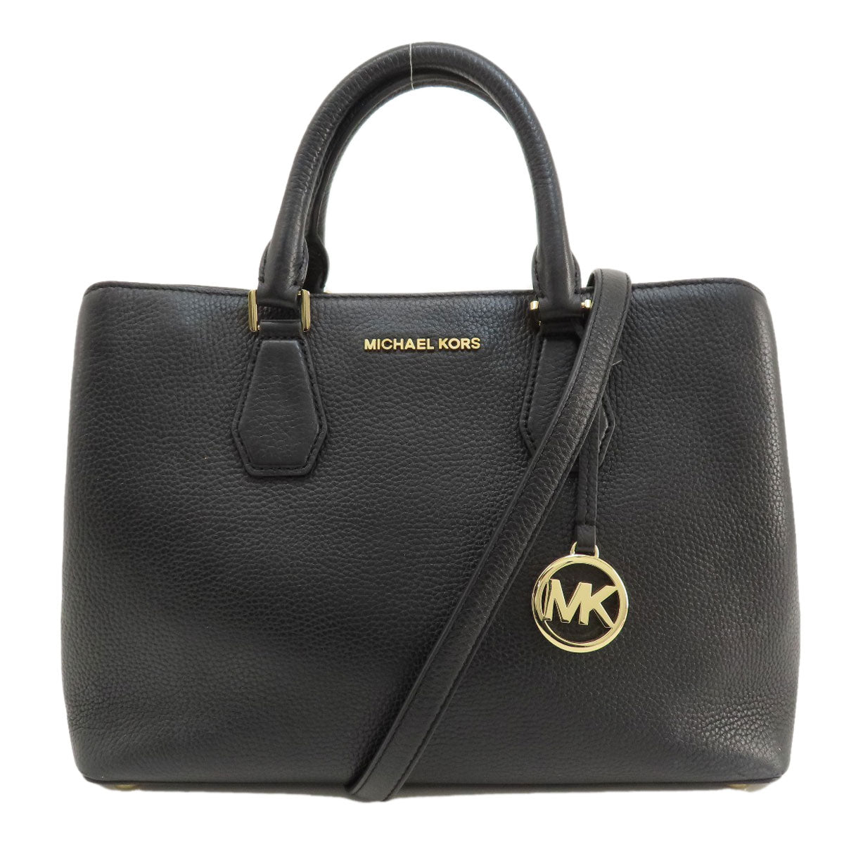 Michael Kors マイケルコース ロゴ金具 2WAY トートバッグ レザー レディース 中古