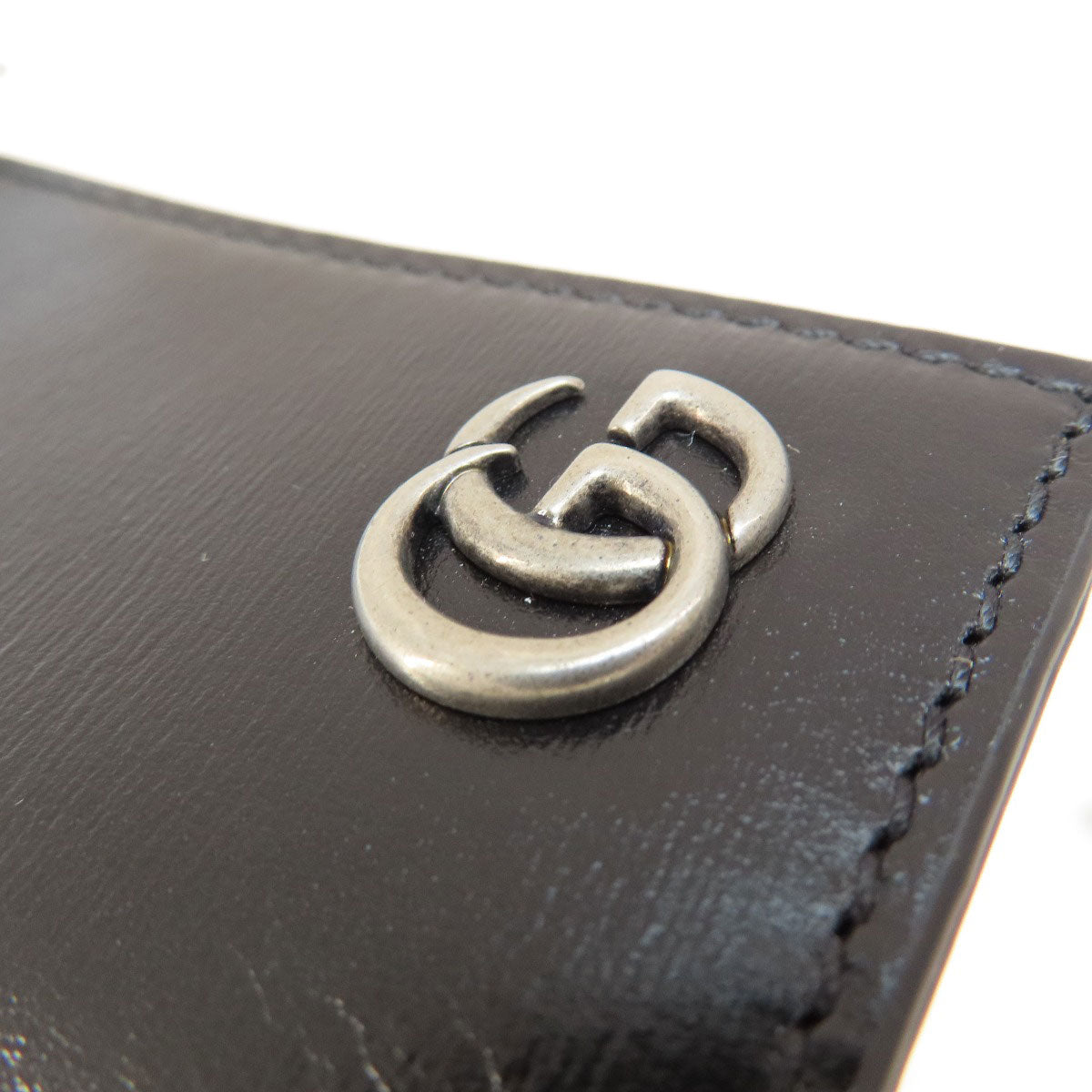 GUCCI グッチ 435305 ロゴ キーケース レザー レディース 中古