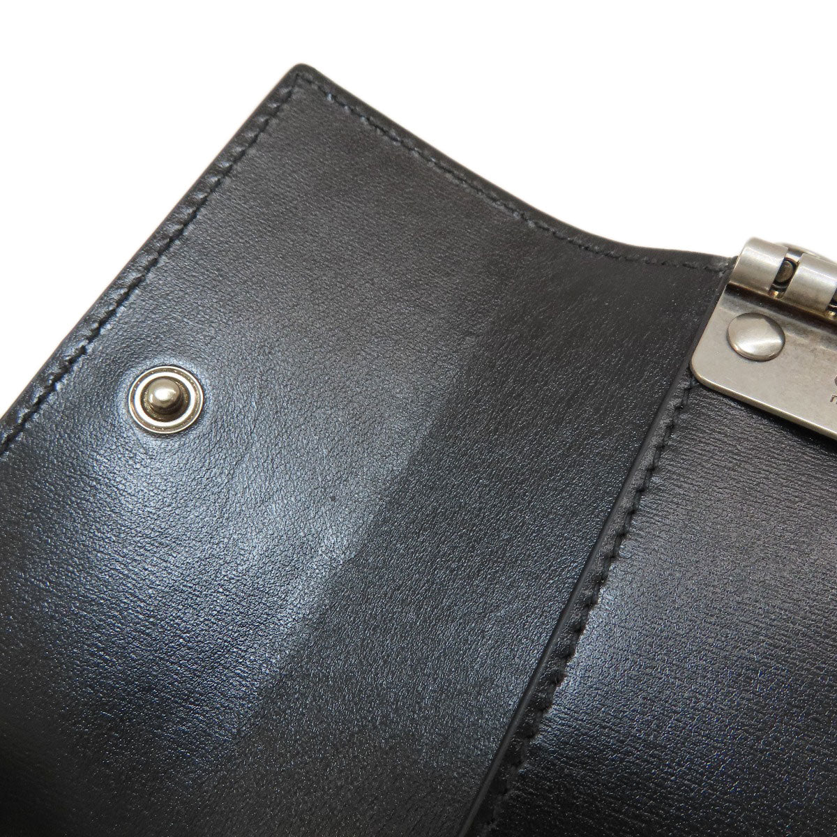 GUCCI グッチ 435305 ロゴ キーケース レザー レディース 中古