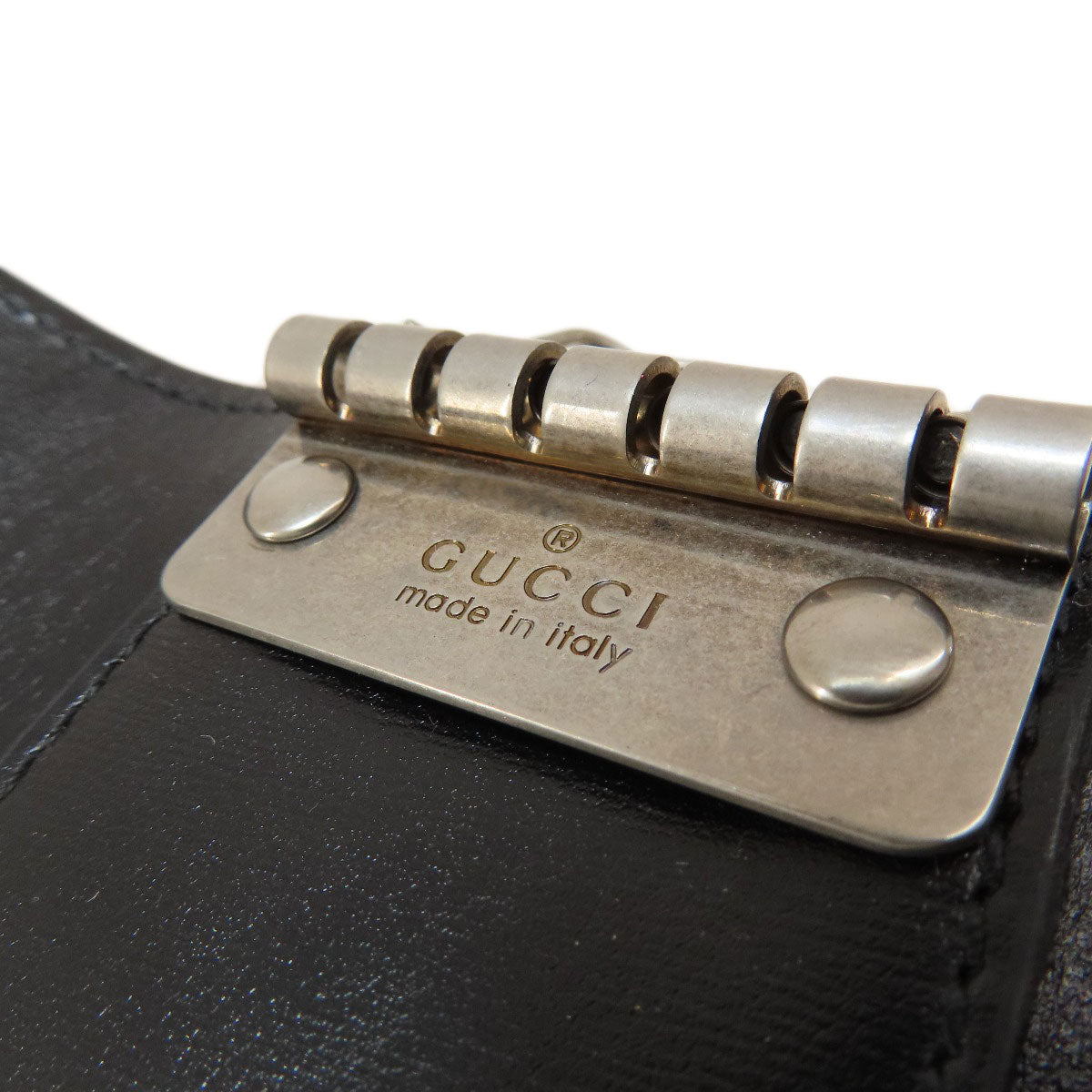 GUCCI グッチ 435305 ロゴ キーケース レザー レディース 中古