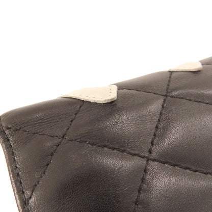 CHANEL シャネル カンボンライン シルバー金具 二つ折り財布（小銭入れあり） カーフ レディース 中古