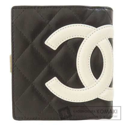 CHANEL シャネル カンボンライン シルバー金具 二つ折り財布（小銭入れあり） カーフ レディース 中古