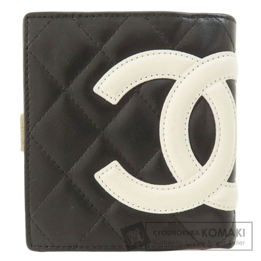 CHANEL シャネル カンボンライン シルバー金具 二つ折り財布（小銭入れあり） カーフ レディース 中古