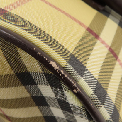 BURBERRY バーバリー ノバチェック ハンドバッグ キャンバス レディース 中古