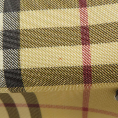 BURBERRY バーバリー ノバチェック ハンドバッグ キャンバス レディース 中古