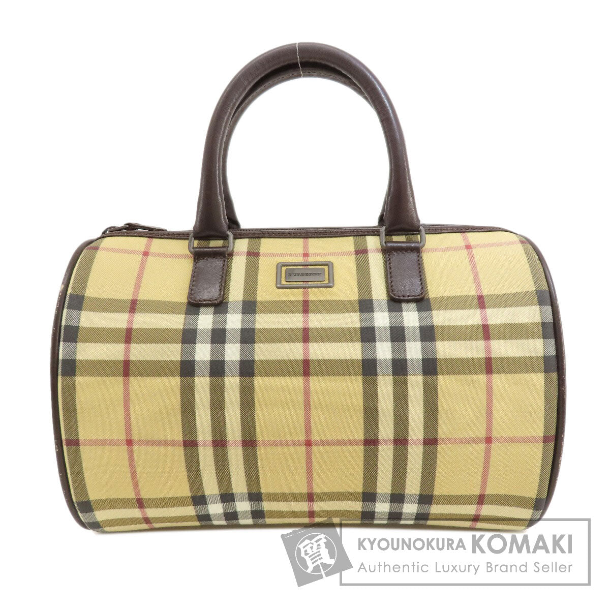BURBERRY バーバリー ノバチェック ハンドバッグ キャンバス レディース 中古