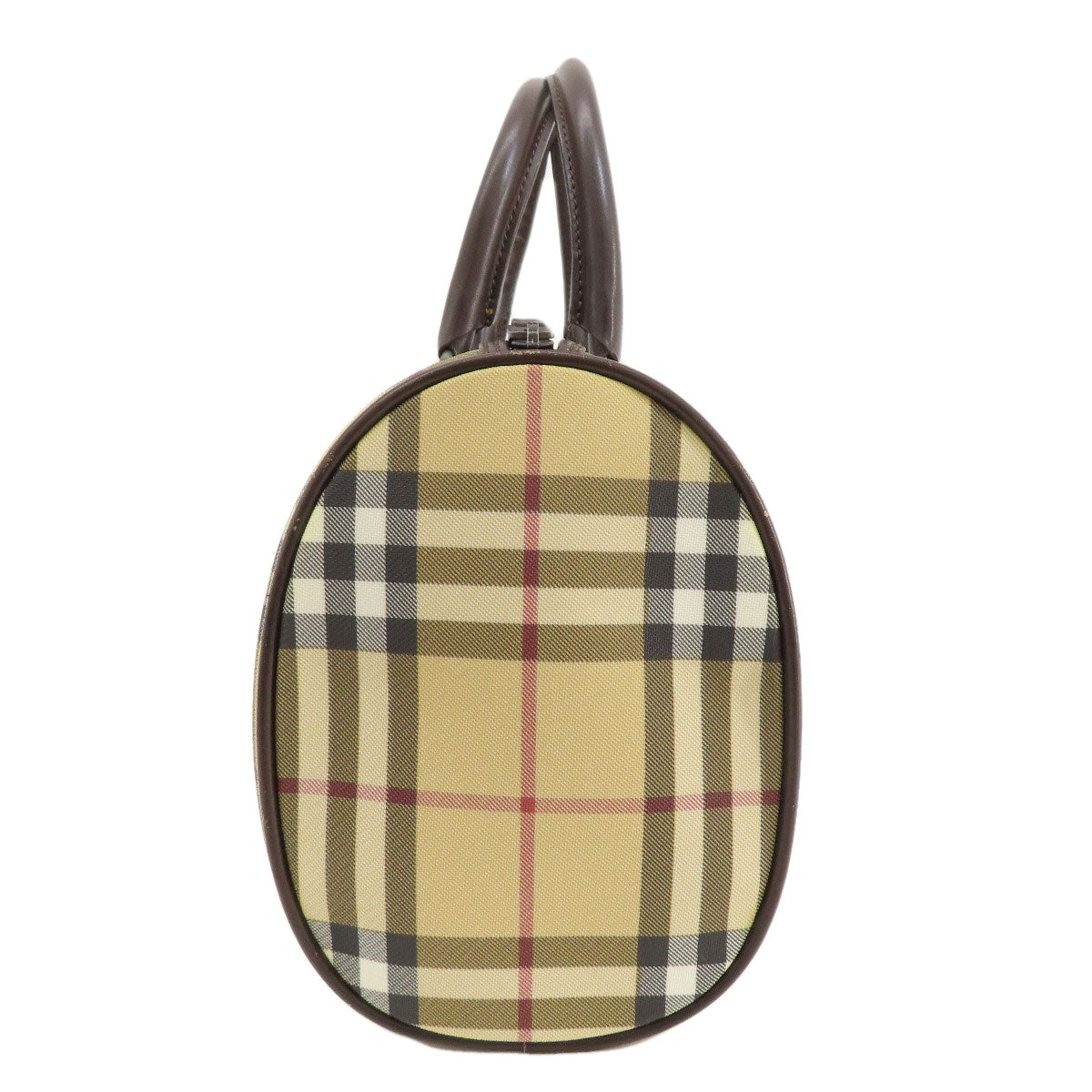 BURBERRY バーバリー ノバチェック ハンドバッグ キャンバス レディース 中古