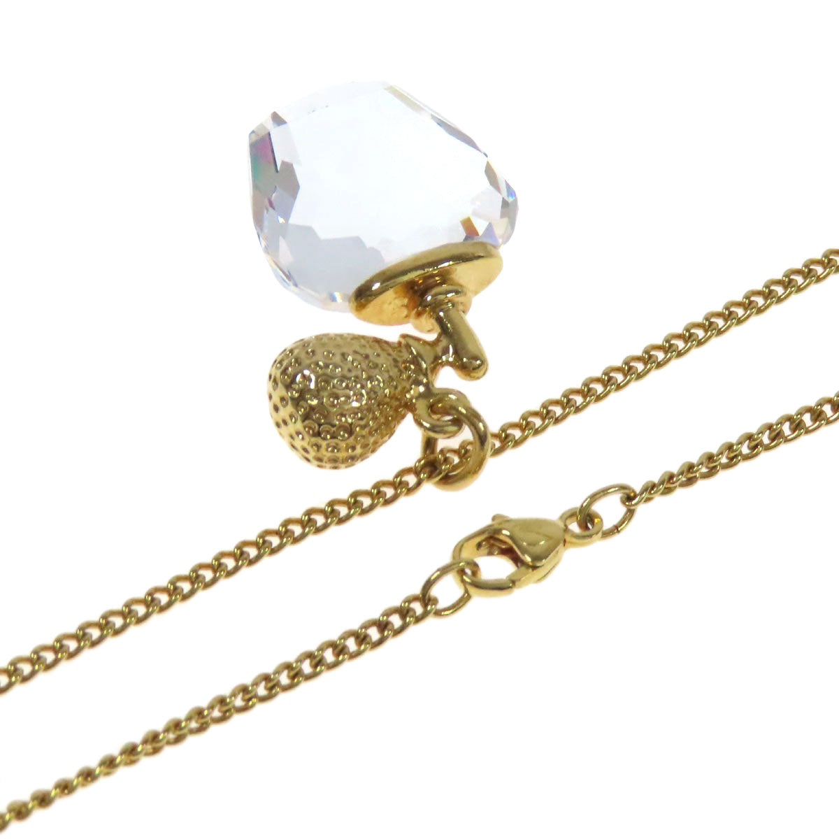 SWAROVSKI スワロフスキー 香水モチーフ ネックレス クリスタル レディース 中古