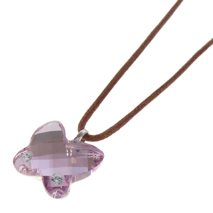 SWAROVSKI スワロフスキー バタフライモチーフ ネックレス クリスタル レディース 中古