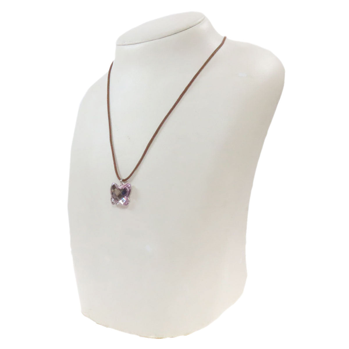 SWAROVSKI スワロフスキー バタフライモチーフ ネックレス クリスタル レディース 中古