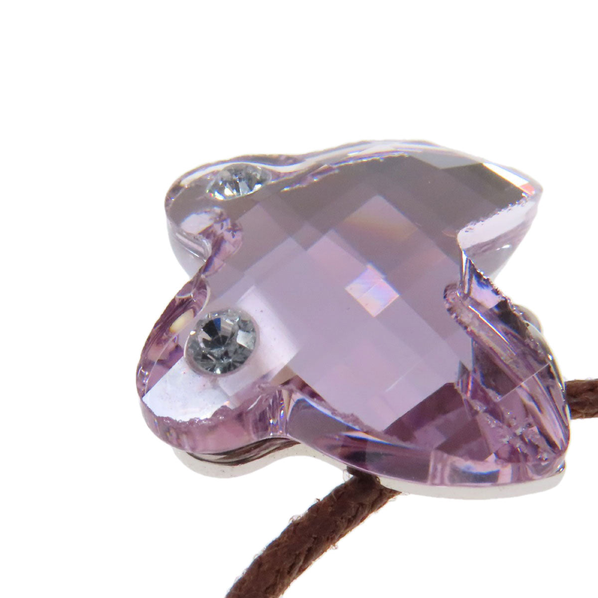SWAROVSKI スワロフスキー バタフライモチーフ ネックレス クリスタル レディース 中古