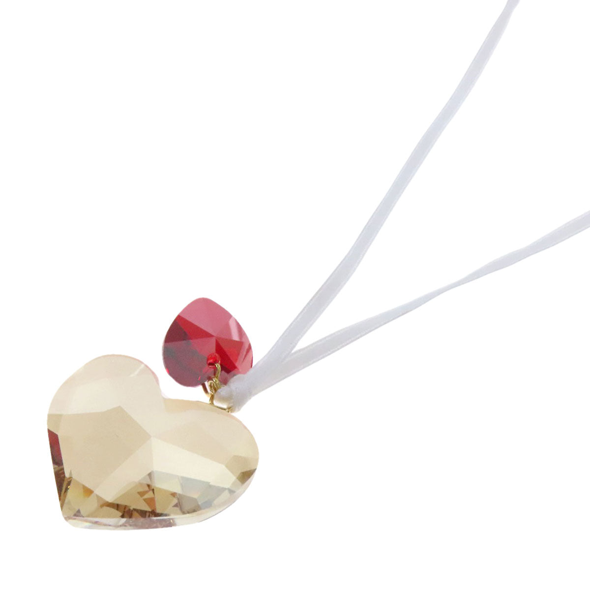SWAROVSKI スワロフスキー ハート ネックレス クリスタル レディース 中古