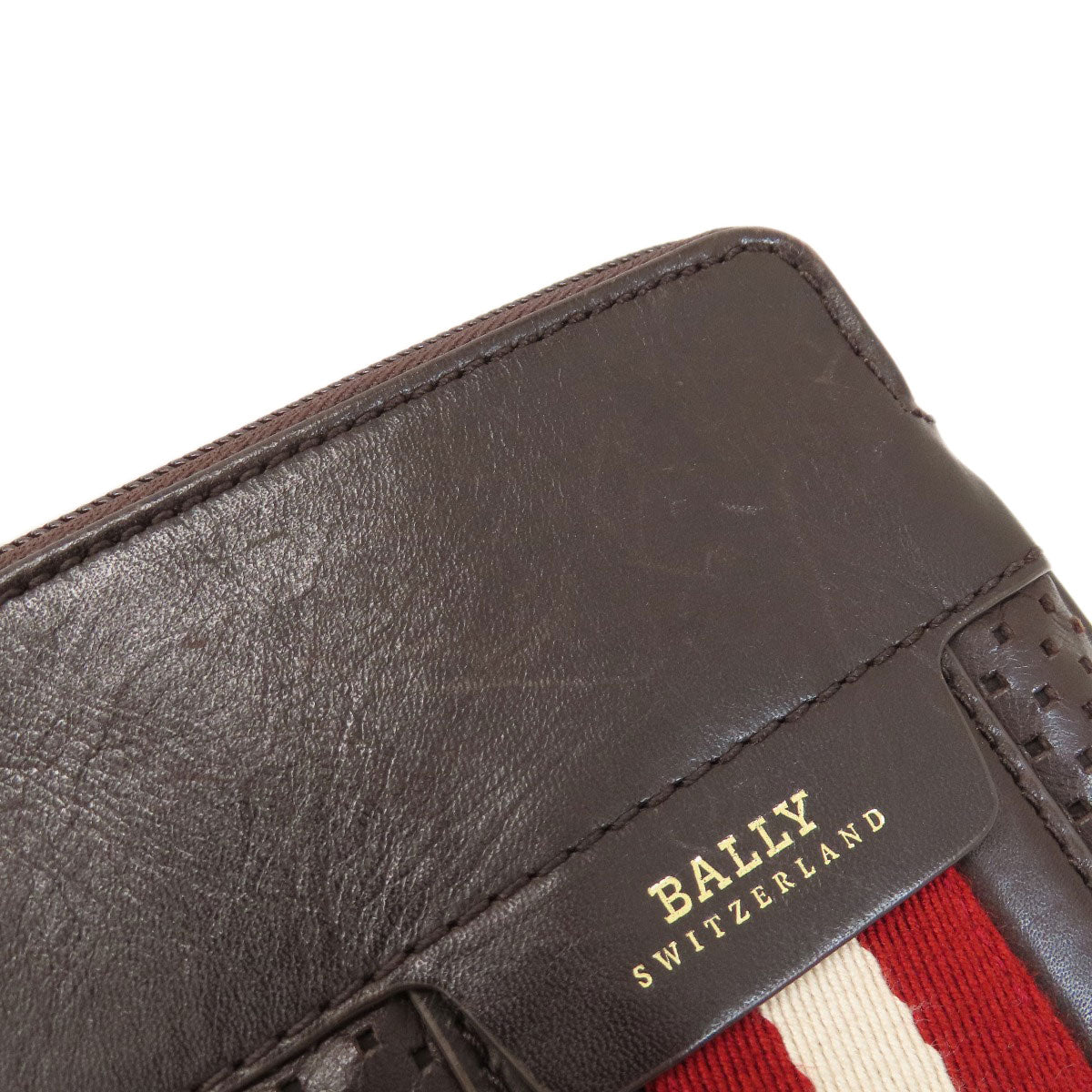 BALLY バリー バリーストライプ ショルダーバッグ レザー レディース 中古