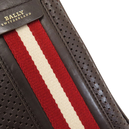 BALLY バリー バリーストライプ ショルダーバッグ レザー レディース 中古