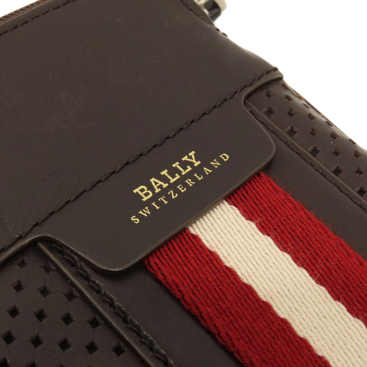 BALLY バリー バリーストライプ ショルダーバッグ レザー レディース 中古