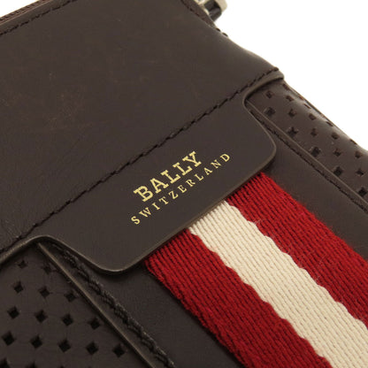 BALLY バリー バリーストライプ ショルダーバッグ レザー レディース 中古
