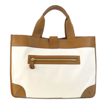 Anya Hindmarch アニヤ・ハインドマーチ ロゴ トートバッグ キャンバス レディース 中古