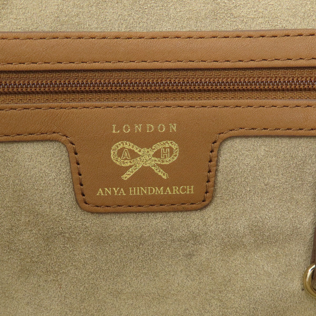 Anya Hindmarch アニヤ・ハインドマーチ ロゴ トートバッグ キャンバス レディース 中古