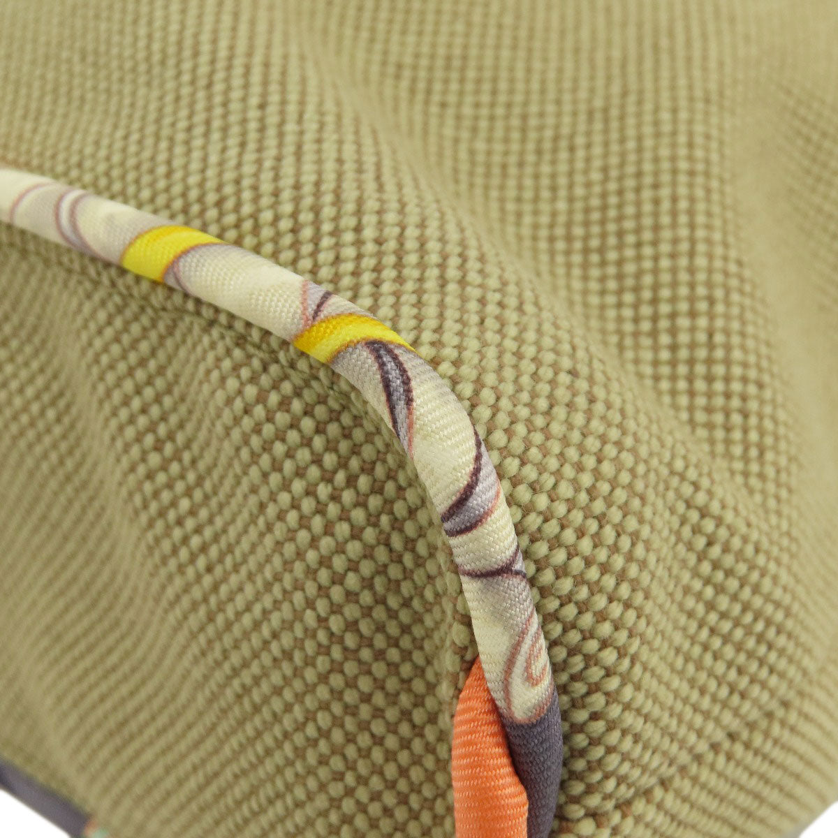 HERMES エルメス プティアッシュトート ハンドバッグ コットン レディース 中古