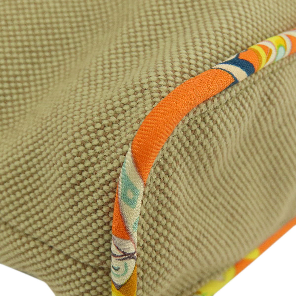 HERMES エルメス プティアッシュトート ハンドバッグ コットン レディース 中古