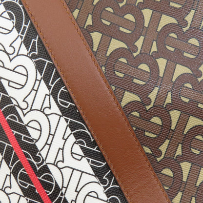 BURBERRY バーバリー Bロゴ トートバッグ PVC レディース 中古