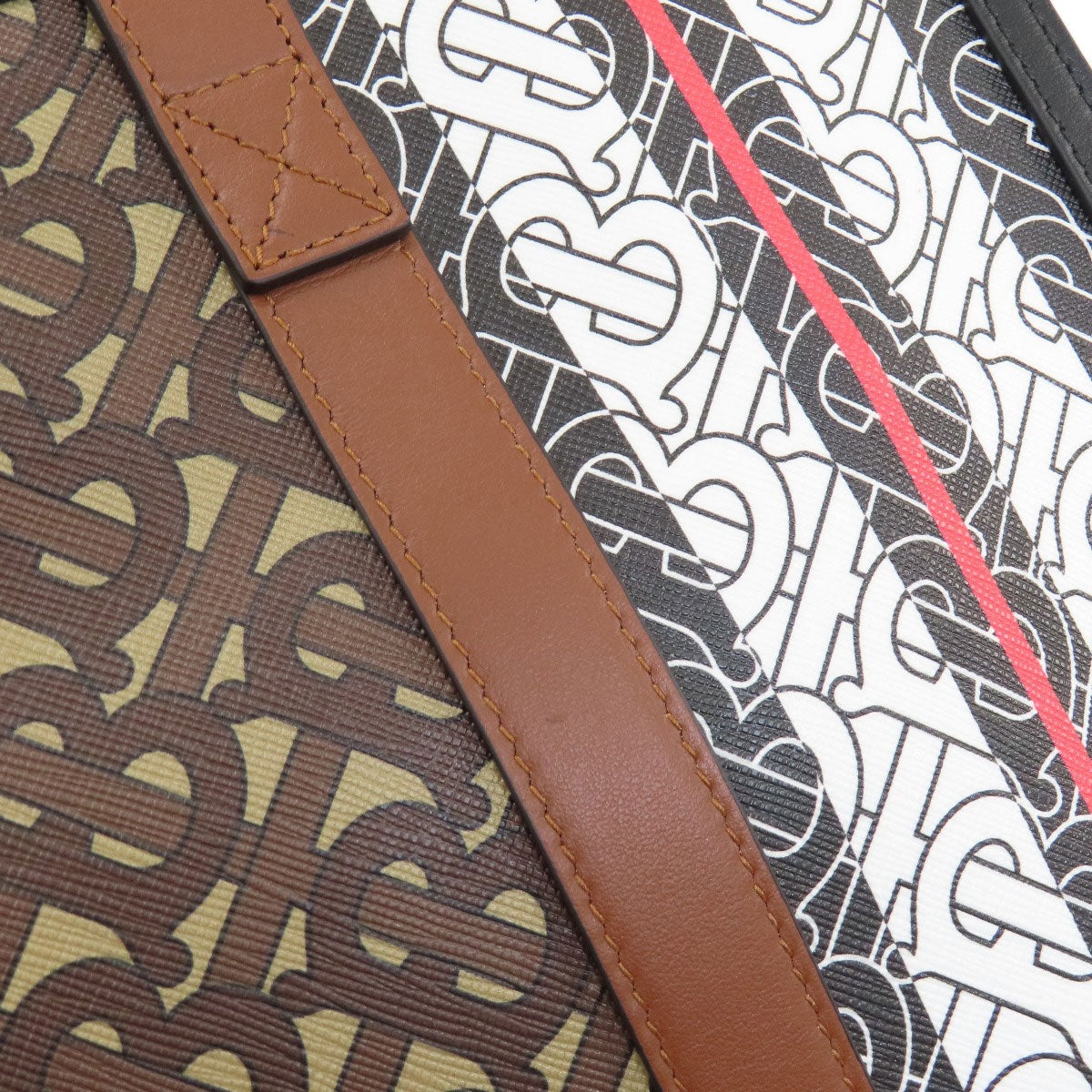 BURBERRY バーバリー Bロゴ トートバッグ PVC レディース 中古
