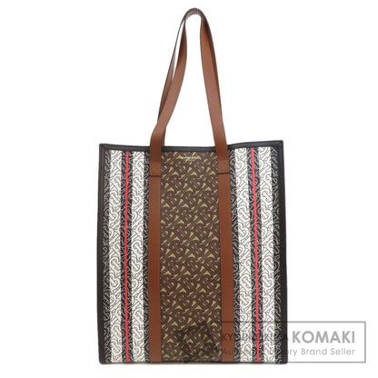 BURBERRY バーバリー Bロゴ トートバッグ PVC レディース 中古