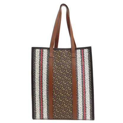 BURBERRY バーバリー Bロゴ トートバッグ PVC レディース 中古