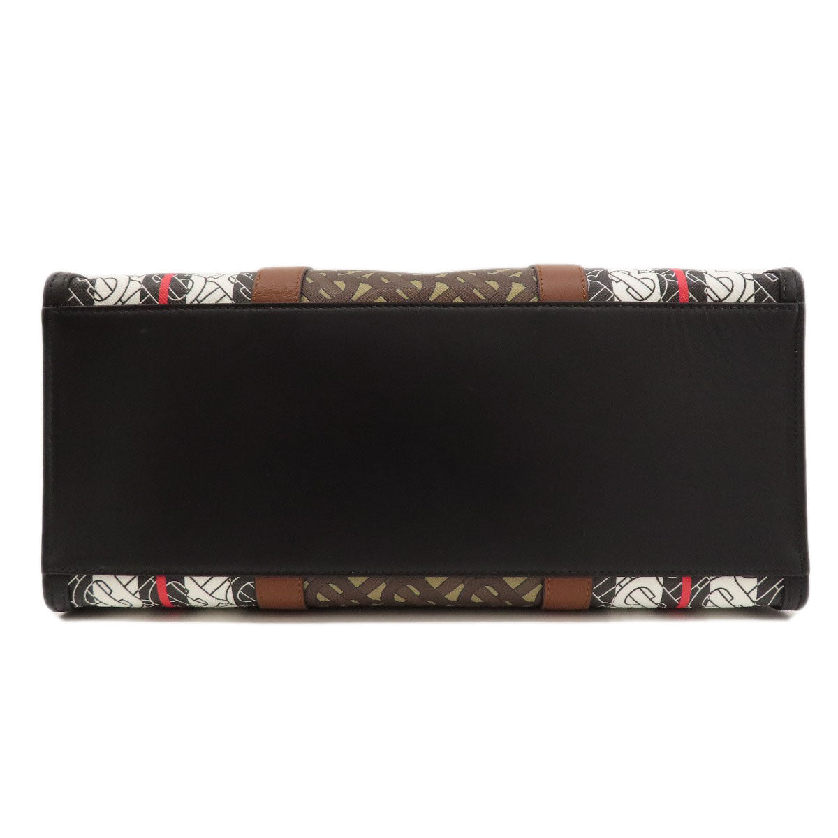 BURBERRY バーバリー Bロゴ トートバッグ PVC レディース 中古