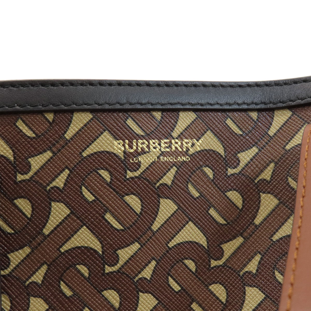 BURBERRY バーバリー Bロゴ トートバッグ PVC レディース 中古