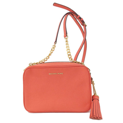 Michael Kors マイケルコース ロゴ ショルダーバッグ レザー レディース 中古