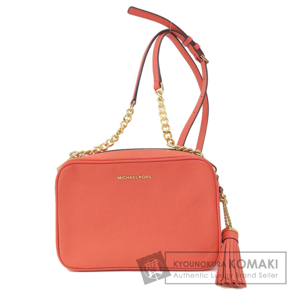 Michael Kors マイケルコース ロゴ ショルダーバッグ レザー レディース 中古