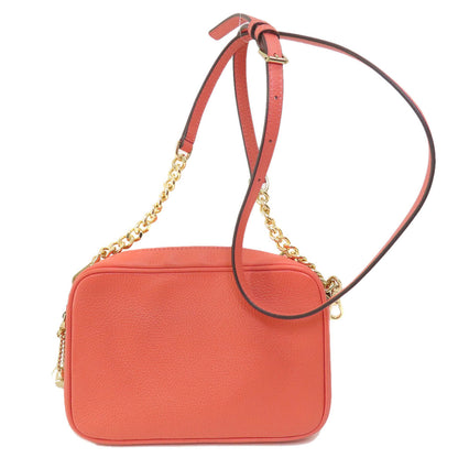 Michael Kors マイケルコース ロゴ ショルダーバッグ レザー レディース 中古
