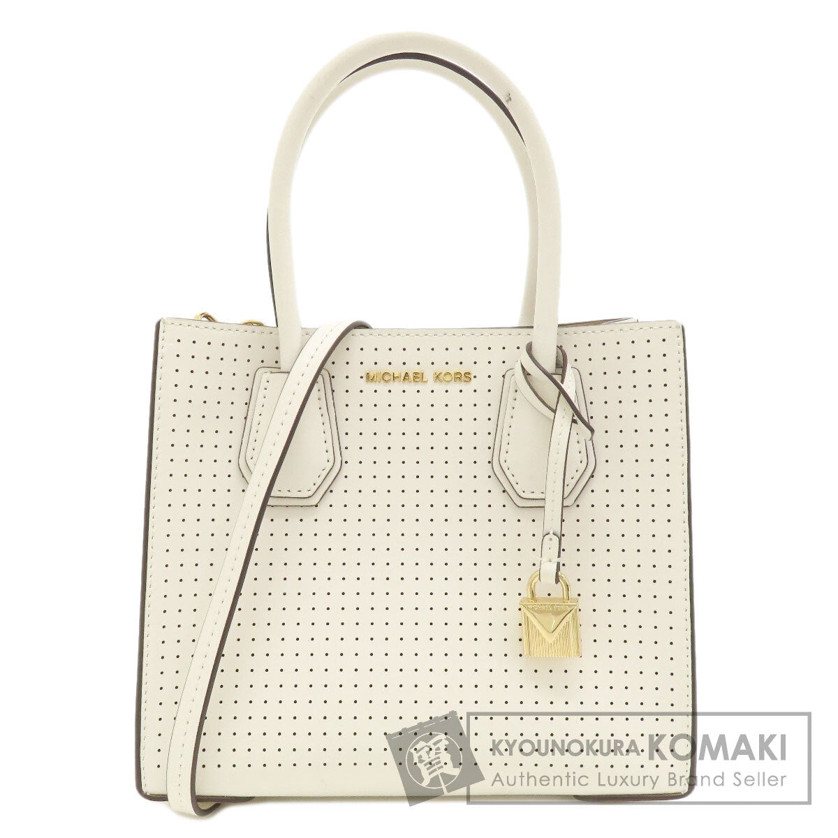 Michael Kors マイケルコース パンチング 2WAY ハンドバッグ レザー レディース 中古