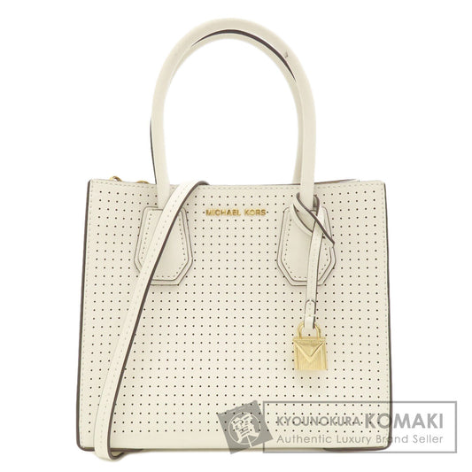 Michael Kors マイケルコース パンチング 2WAY ハンドバッグ レザー レディース 中古
