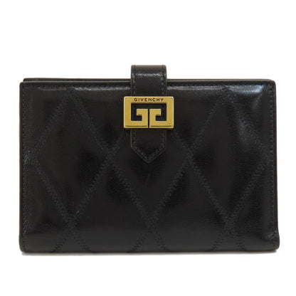 GIVENCHY ジバンシー ロゴ 二つ折り財布（小銭入れあり） レザー レディース 中古