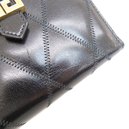 GIVENCHY ジバンシー ロゴ 二つ折り財布（小銭入れあり） レザー レディース 中古