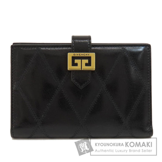 GIVENCHY ジバンシー ロゴ 二つ折り財布（小銭入れあり） レザー レディース 中古