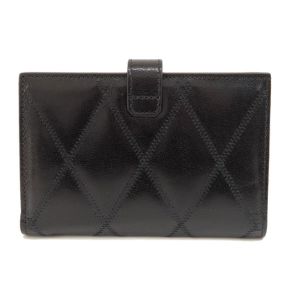 GIVENCHY ジバンシー ロゴ 二つ折り財布（小銭入れあり） レザー レディース 中古