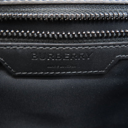 BURBERRY バーバリー ロゴ ショルダーバッグ レザー レディース 中古