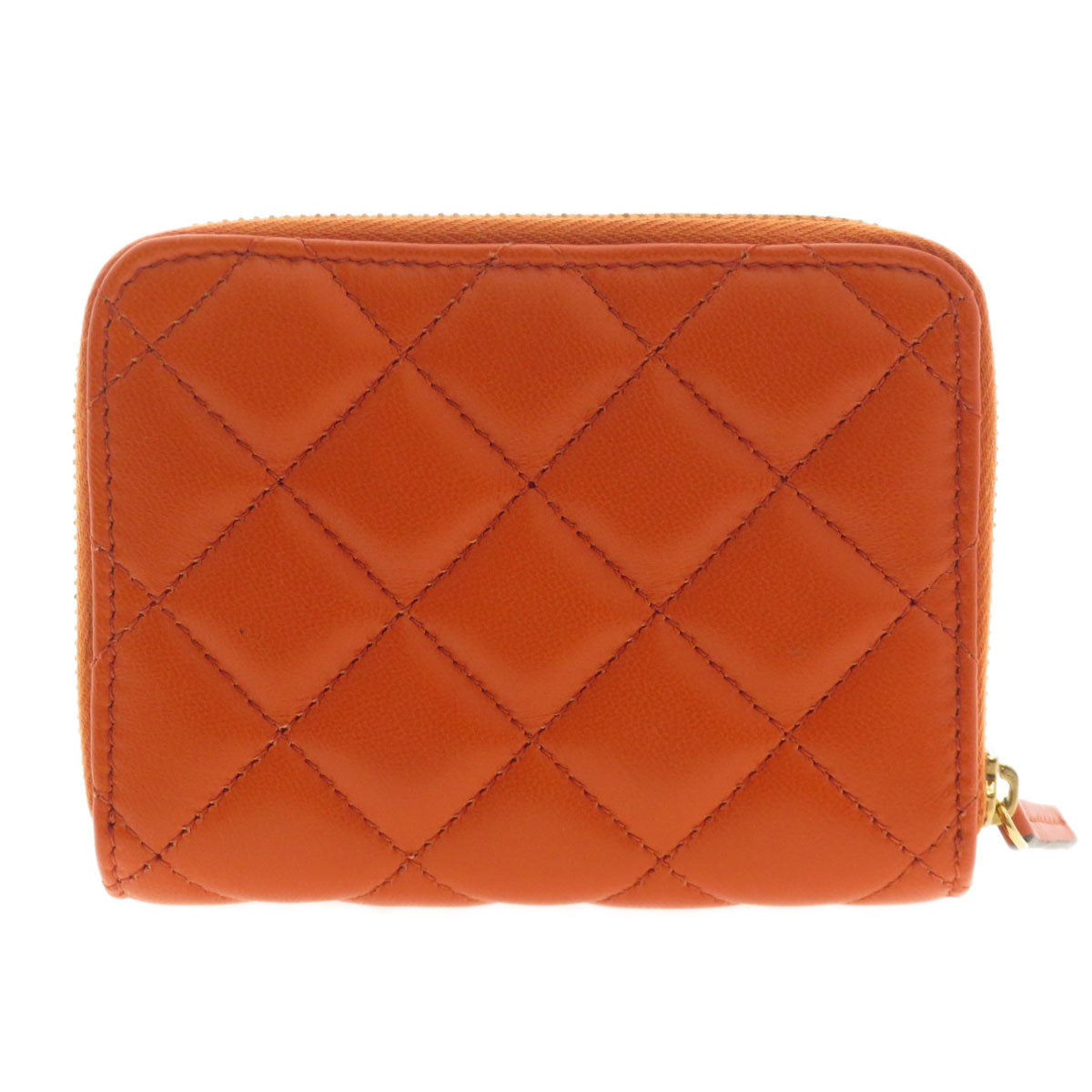 VERSACE ヴェルサーチ ロゴ金具 二つ折り財布（小銭入れあり） カーフ レディース 中古