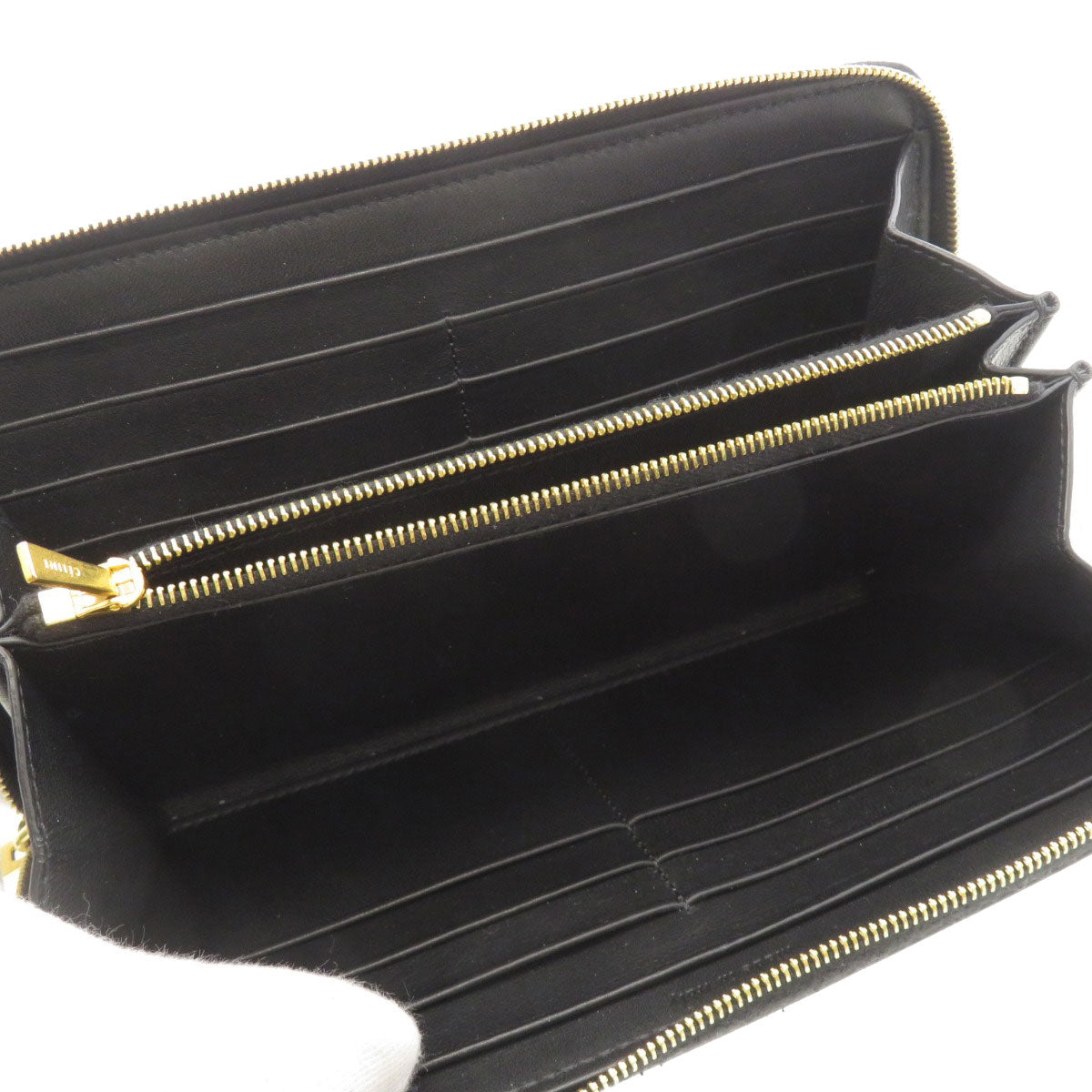 CELINE セリーヌ ロゴモチーフ 長財布（小銭入れあり） カーフ レディース 中古