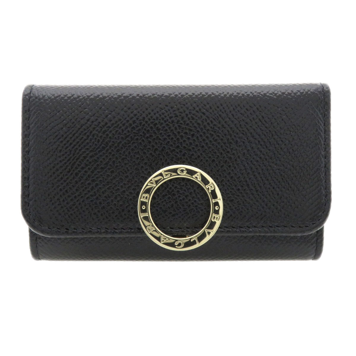 BVLGARI ブルガリ ロゴ金具 キーケース カーフ レディース 中古