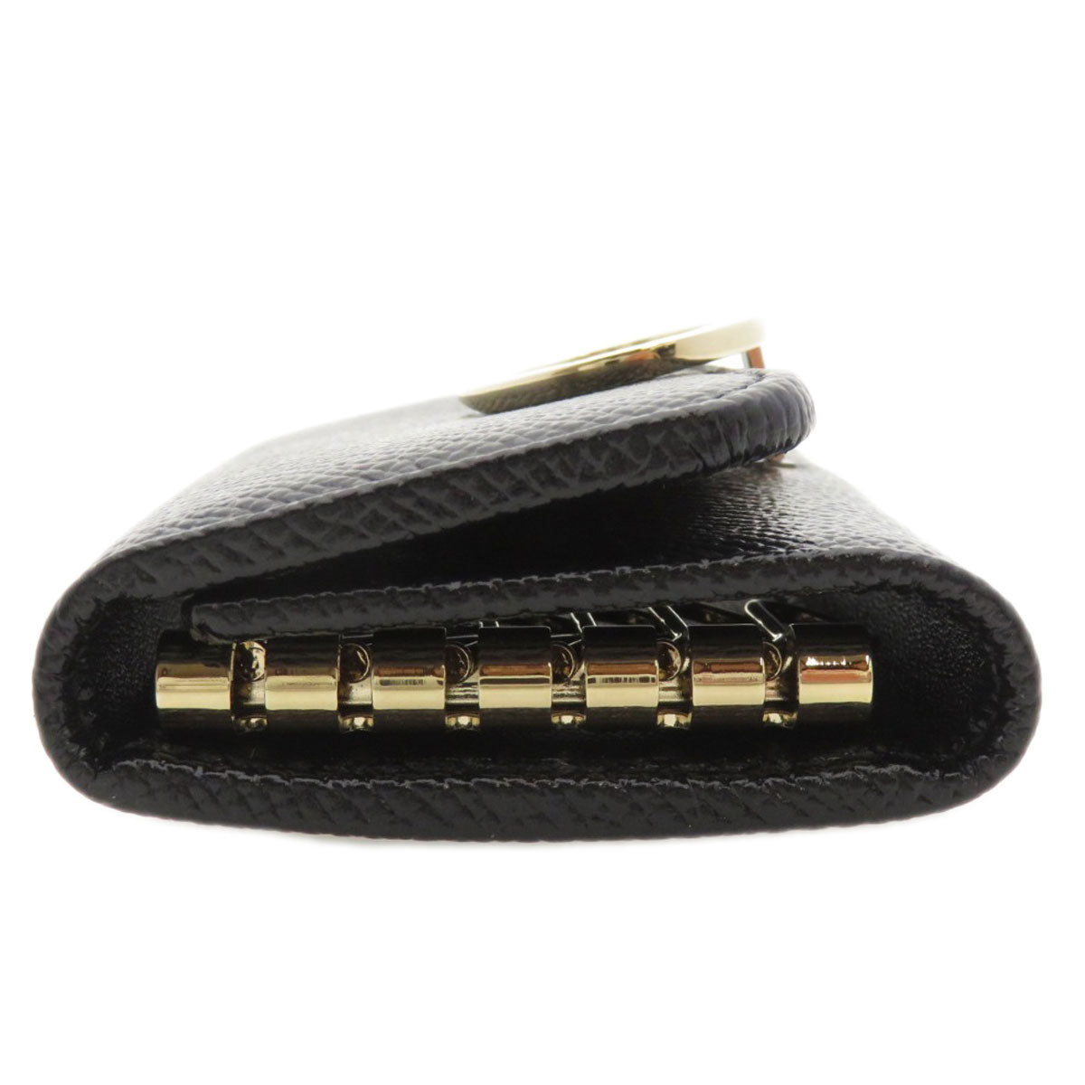 BVLGARI ブルガリ ロゴ金具 キーケース カーフ レディース 中古